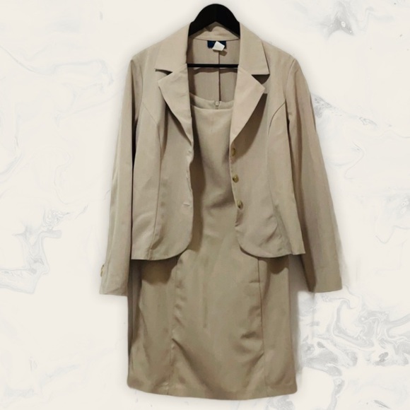 rag Dresses & Skirts - Vintage Rag Two Piece Pinstripe Dress Suit Set